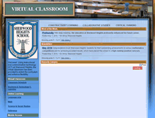 Tablet Screenshot of classroom.sherwoodheights.com
