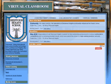 Tablet Screenshot of classroom1.sherwoodheights.com